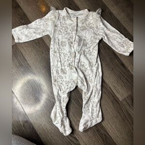 Shabby Chic White Floral Baby Sleeper